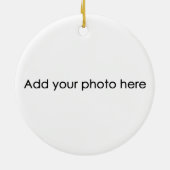  Lung-ontvanger met aangepaste foto Keramisch Ornament (Achterkant)