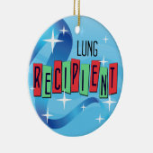 Lung Recipient Kerstmis Keramisch Ornament (Rechts)