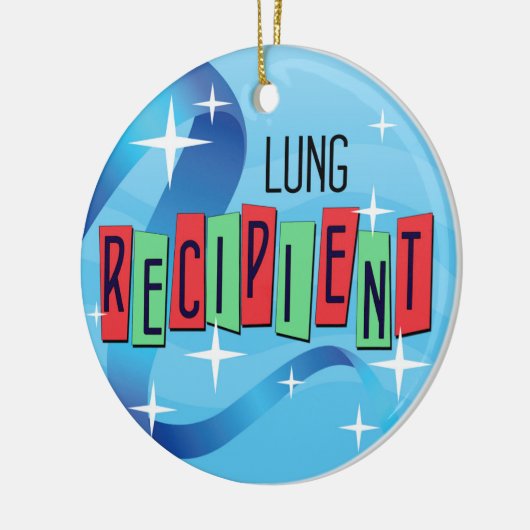  Lung Recipient Kerstmis Keramisch Ornament (Links)