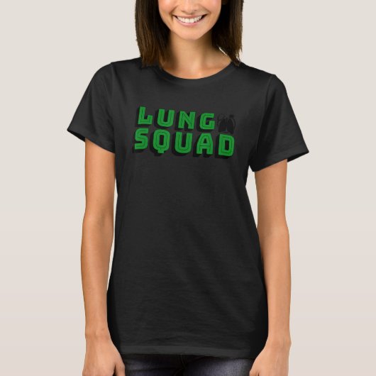 Lung Squad Respiratory Therapist Pulmonoloog Gre T-shirt (Voorkant)