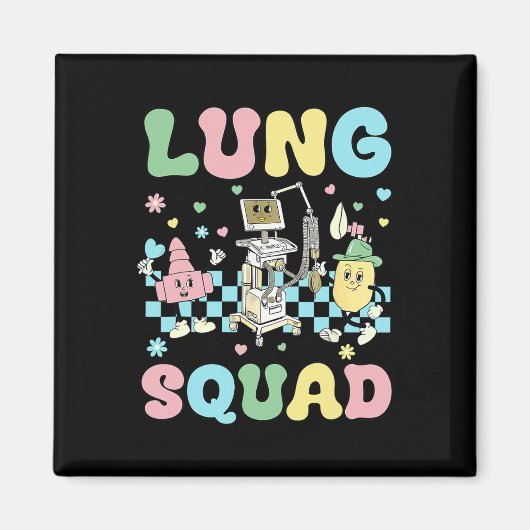 Lung Squad RT Nurse Pasen Magneet (Voorkant)
