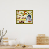 Lung Tonic Medical Drug Advertisement Poster (Keuken)
