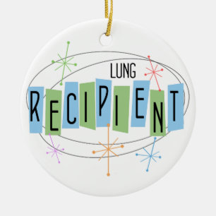  Lung Transplant Recipent Kerstmis Keramisch Ornament