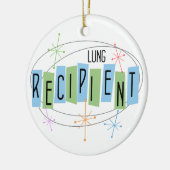 Lung Transplant Recipient Kerstmis Keramisch Ornament (Links)