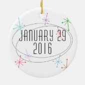 Lung Transplant Recipient Kerstmis Keramisch Ornament (Achterkant)