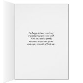 Lung Transplant Surgery Profiteer van goede Kaart  (Binnen (Rechts))