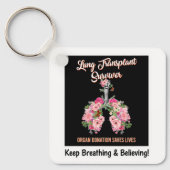 Lung Transplant Survivor Sleutelhanger (Voorkant)