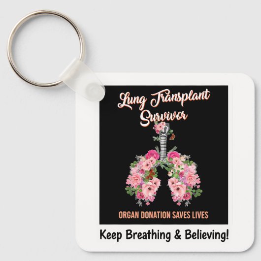 Lung Transplant Survivor Sleutelhanger (Voorkant)