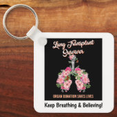 Lung Transplant Survivor Sleutelhanger (Voorkant)
