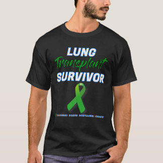Lung Transplant Warrior Survivor Disease Patiënt P T-shirt