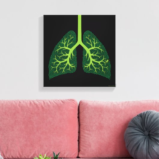 Lung Tree Canvas Afdruk (Insitu (Woonkamer))