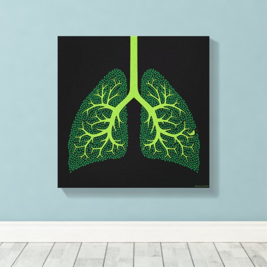 Lung Tree Canvas Afdruk (Insitu (Houten vloer))