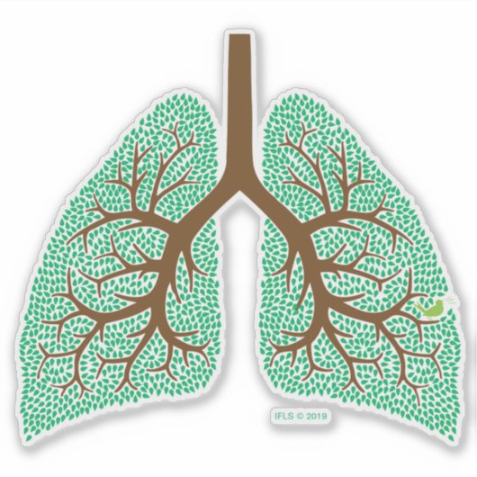Lung Tree Sticker (Voorkant)