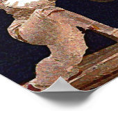 Lunge bij U - 15 x 22 Poster (Hoek)