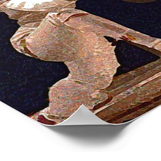 Lunge bij U - 15 x 22 Poster (Hoek)