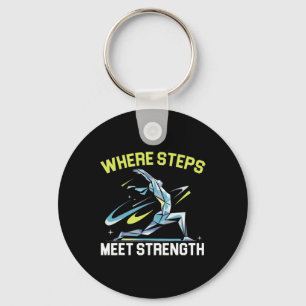 Lunge Oefening Bodybuilding Fitness Workout Gym 2 Sleutelhanger