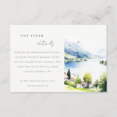 Lungern Switzerland Landscape Wedding Details Informatiekaartje (Voorkant)