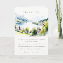 Lungern Switzerland Watercolor Landscape Wedding