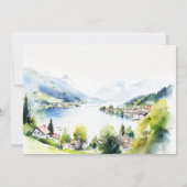 Lungern Zwitserland Landschap Proefdiner Kaart (Achterkant)