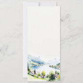 Lungern Zwitserland Landschap Trouw Menu Kaart (Achterkant)