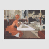 Lungren in het cafe schilderen tissuepapier (Voorkant)