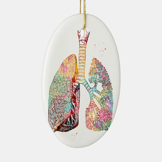 Lungs Art Keramisch Ornament (Rechts)