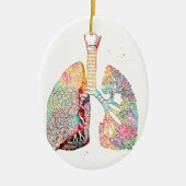 Lungs Art Keramisch Ornament (Voorkant)