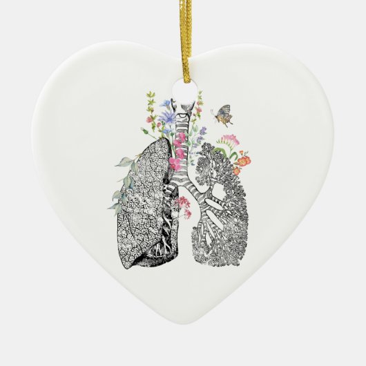 Lungs Art Keramisch Ornament (Voorkant)