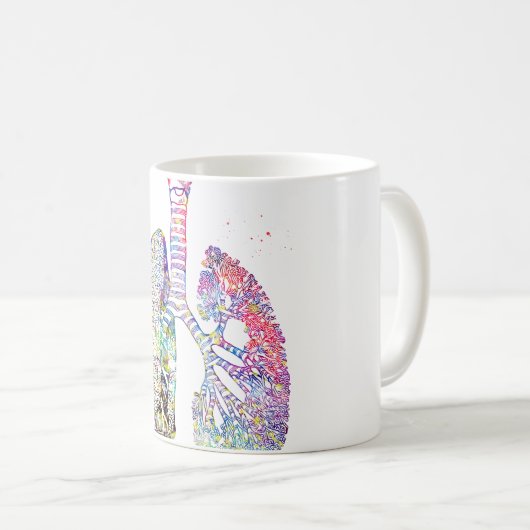 Lungs Art Koffiemok (Voorkant rechts)