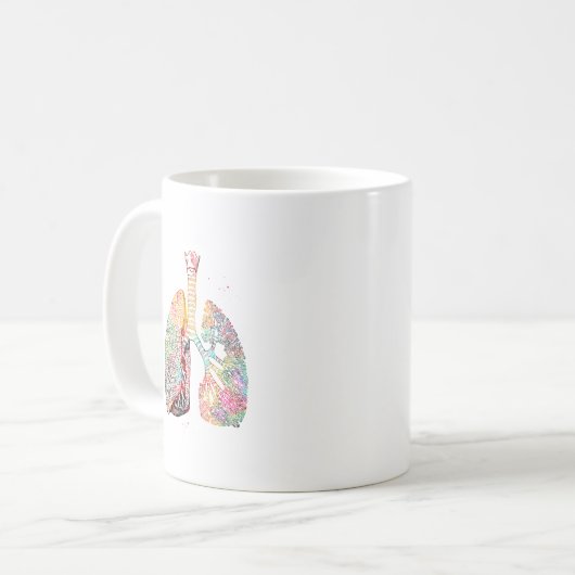 Lungs Art Koffiemok (Voorkant links)