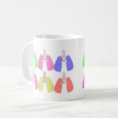 Lungs Multi-Colour-Respiratory Therapist Design Koffiemok (Voorkant links)