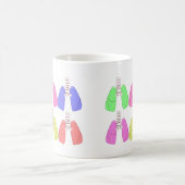 Lungs Multi-Colour-Respiratory Therapist Design Koffiemok (Center)