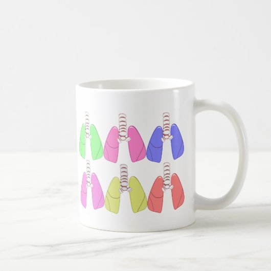 Lungs Multi-Colour-Respiratory Therapist Design Koffiemok (Rechts)
