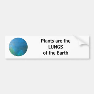 LUNGS van de aardbumper Bumpersticker
