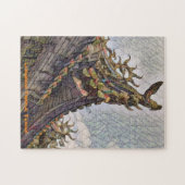 Lungshan Temple, Taiwan (waterverf-effect) Legpuzzel (Horizontaal)