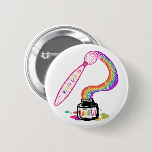 Lunnelly Ink - AC Ronde Button 5,7 Cm (Voorkant /achterkant)