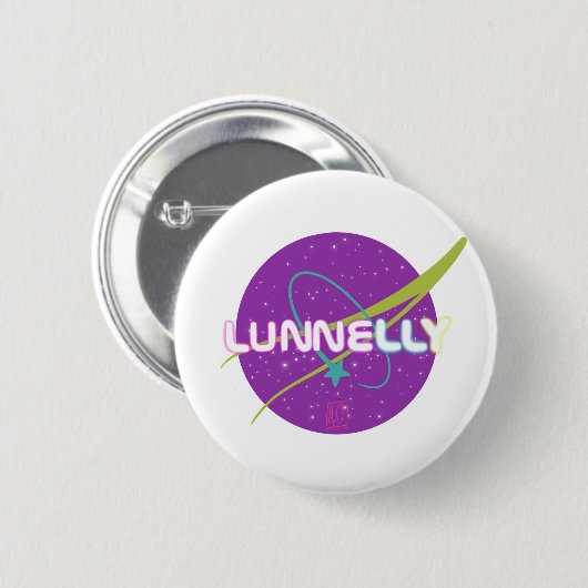 Lunnelly Space - AC Ronde Button 5,7 Cm (Voorkant /achterkant)