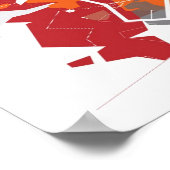 Lunokhod Abstract afdrukken Poster (Hoek)