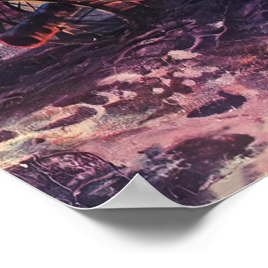 Lunokhod, USSR, 1973 — Sovjet- poster van de ruimt (Hoek)