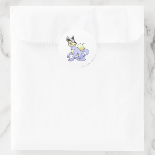 Lupe Blue Ronde Sticker (Tas)