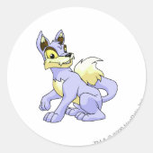 Lupe Blue Ronde Sticker (Voorkant)