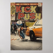 Lupe Fiasco Kick Push Comic Book Parody Poster (Voorkant)