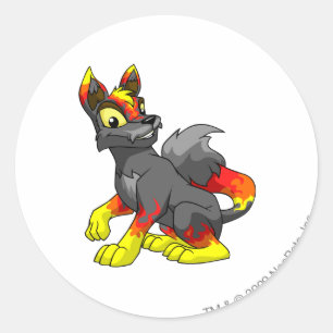 Lupe Fire Ronde Sticker