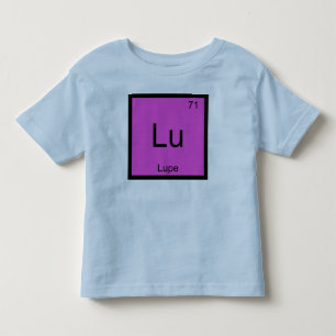 Lupe Naam Chemie Element Periodiek Systeem Kinder Shirts