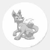 Lupe Silver Ronde Sticker (Voorkant)