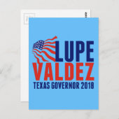 Lupe Valdez voor Texas Governor 2018 Briefkaart (Voorkant / Achterkant)