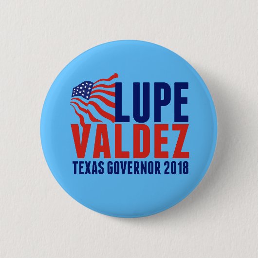 Lupe Valdez voor Texas Governor 2018 Ronde Button 5,7 Cm (Voorkant)