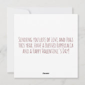 Lupercalia Astronaut Space Love Valentine Feestdagenkaart (Achterkant)