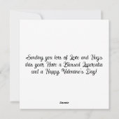 Lupercalia Gothic Heart & Sword Valentine's Feestdagenkaart (Achterkant)