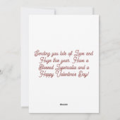 Lupercalia Handsome Wolf Valentines Day Feestdagenkaart (Achterkant)